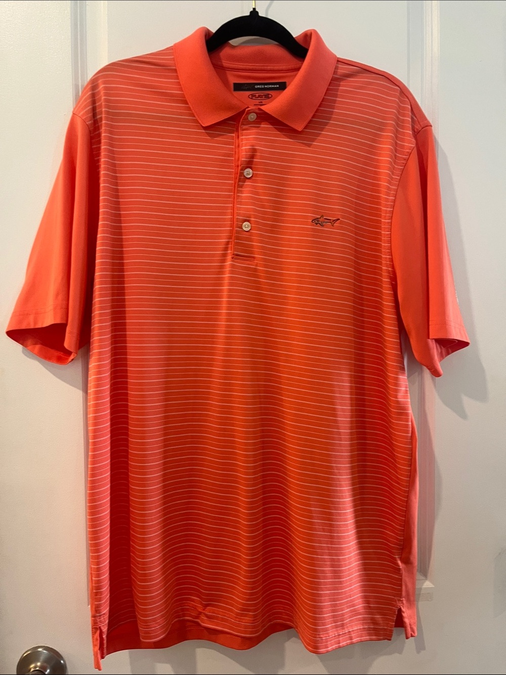 Greg Norman Collection Coral Stripe Men’s Polo